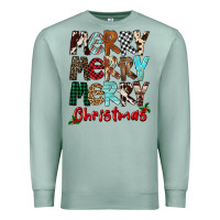 Seafoam Merry Christmas Premium Sweatshirt - FaDigitalArtStudio