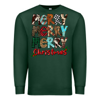 Sports Green Merry Christmas Premium Sweatshirt - FaDigitalArtStudio
