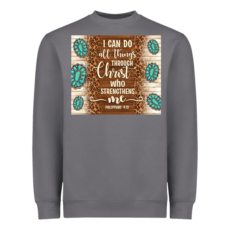 I Can Do All Things Through Christ Who Strengthens Heavyweight Sweatshirt by TumblerDesignByShophia | Teevron