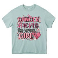 Arona cancer picked the wrong girl malia Heavy Core Tee - MaliasSmallBusiness