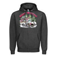 Merry Christmas Gnomies Zipper Hoodie | Teevron