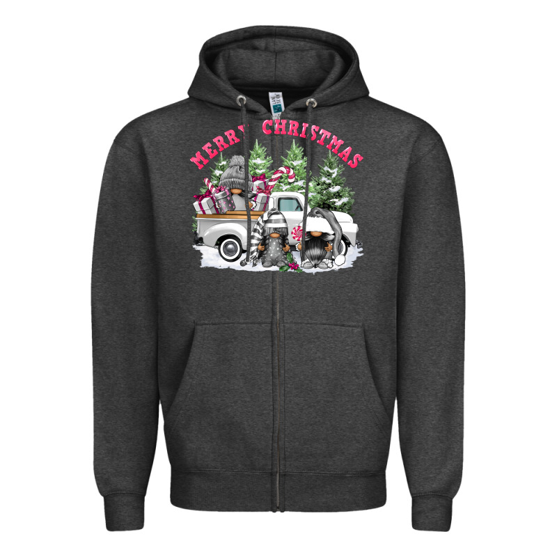 Merry Christmas Gnomies Zipper Hoodie by FaDigitalArtStudio | Teevron
