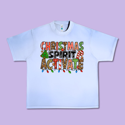 Christmas Spirit Activate Urban Heavy Tee Designed By Jasminsmagicworld