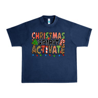 Navy christmas spirit activate Urban Heavy Tee - Jasminsmagicworld