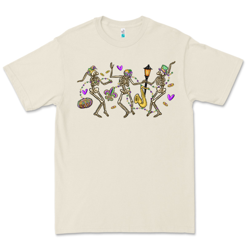 Dancing Skeletons Mardi Gras Premium Tee by MaliasSmallBusiness | Teevron