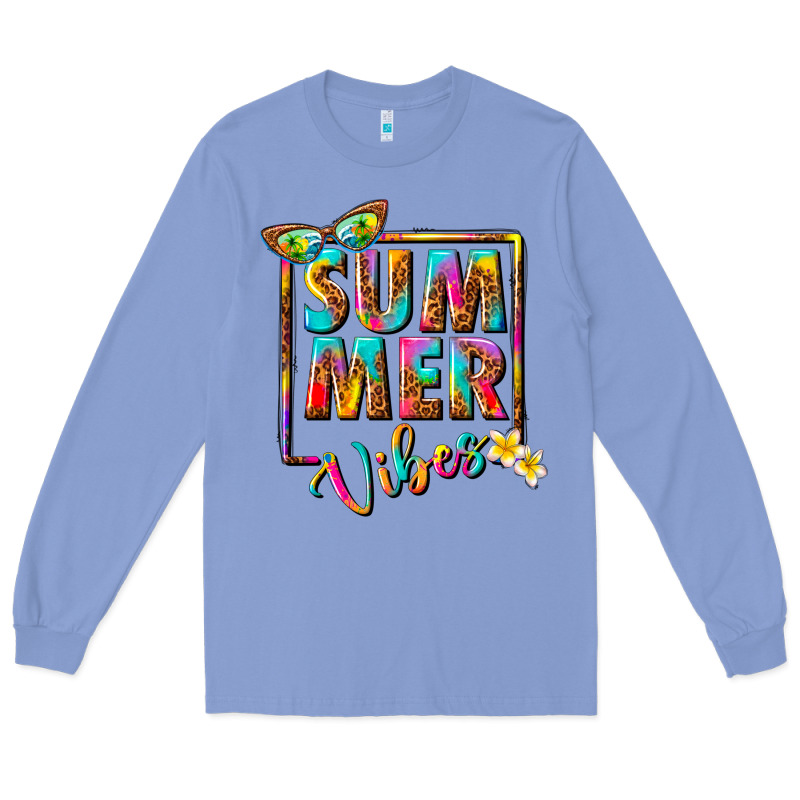 Summer Vibes Long Sleeve Tee by NancyCooperArtShop | Teevron