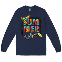 Navy summer vibes Long Sleeve Tee - NancyCooperArtShop