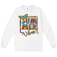 White summer vibes Long Sleeve Tee - NancyCooperArtShop
