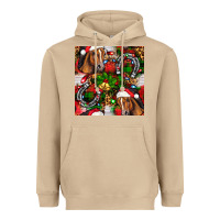 Mushroom christmas horse leopard Heavyweight Hoodie - FaDigitalArtStudio