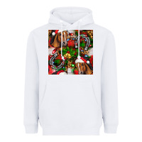 White christmas horse leopard Heavyweight Hoodie - FaDigitalArtStudio