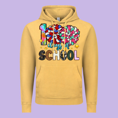 100 Days Of School Vintage Hoodie Designed By Artiststas