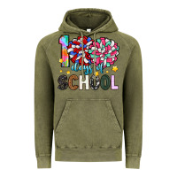 Vintage Olive 100 days of school Vintage Hoodie - Artiststas
