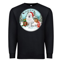 Black Christmas samoyed dog Premium Sweatshirt - FaDigitalArtStudio