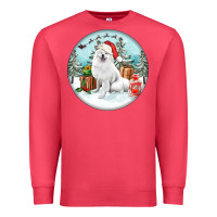 Cardinal Christmas samoyed dog Premium Sweatshirt - FaDigitalArtStudio