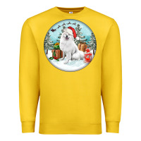 Lemon Christmas samoyed dog Premium Sweatshirt - FaDigitalArtStudio