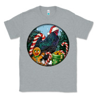 Heather Grey jersey giant rooster christmas Classic Tee - LillyAllenDesigns
