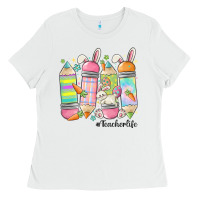 White teaching my favorite peeps Ladies Tee - MaliasSmallBusiness