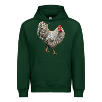 Foreset Green dominique rooster Urban Hoodie - LillyAllenDesigns