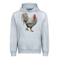 Heather Grey dominique rooster Urban Hoodie - LillyAllenDesigns