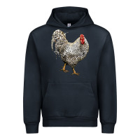 Navy dominique rooster Urban Hoodie - LillyAllenDesigns