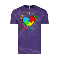 Cloud Purple autism awareness puzzle heart love understand advo Vintage Tee - Artiststas