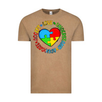 Vintage Coffee autism awareness puzzle heart love understand advo Vintage Tee - Artiststas