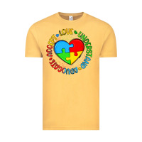 Vintage Mustard autism awareness puzzle heart love understand advo Vintage Tee - Artiststas