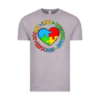 Autism Awareness Puzzle Heart Love Understand Advo Vintage Tee | Teevron