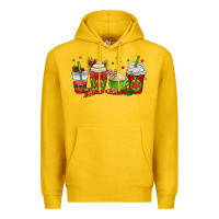 Lemon christmas coffee cups Premium Hoodie - OliviaCreatesArt