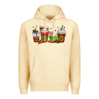 Pina Colada christmas coffee cups Premium Hoodie - OliviaCreatesArt