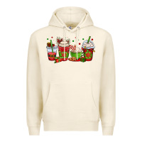Tofu christmas coffee cups Premium Hoodie - OliviaCreatesArt