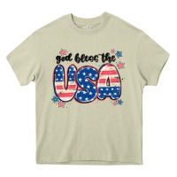 Mossy god bless america Heavy Core Tee - MaliasSmallBusiness