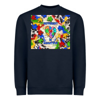 Navy different is beautiful Heavyweight Sweatshirt - TumblerDesignByShophia