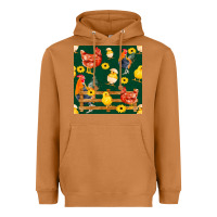 Meerkat farm life seamless pattern Heavyweight Hoodie - FaDigitalArtStudio
