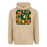 Mushroom farm life seamless pattern Heavyweight Hoodie - FaDigitalArtStudio