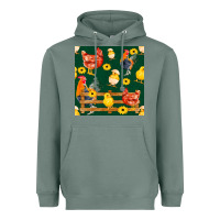 Sage farm life seamless pattern Heavyweight Hoodie - FaDigitalArtStudio