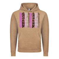 Vintage Coffee pink glitter leopard brushstroke background Vintage Hoodie - RanaPortraitStore