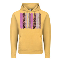 Vintage Mustard pink glitter leopard brushstroke background Vintage Hoodie - RanaPortraitStore