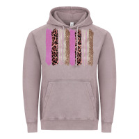 Vintage Zinc pink glitter leopard brushstroke background Vintage Hoodie - RanaPortraitStore