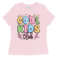 Bubblegum Pink cool kids club Ladies Tee - MaliasSmallBusiness