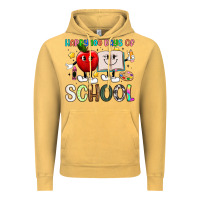 Vintage Mustard happy 100 days of school Vintage Hoodie - Artiststas