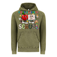 Vintage Olive happy 100 days of school Vintage Hoodie - Artiststas