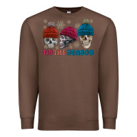 Chestnut tis the season skull winter Premium Sweatshirt - FaDigitalArtStudio