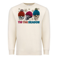 Sandshell tis the season skull winter Premium Sweatshirt - FaDigitalArtStudio