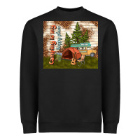 Camping Is My Happy Place Heavyweight Sweatshirt | Teevron