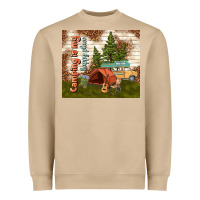 Mushroom camping is my happy place Heavyweight Sweatshirt - TumblerDesignByShophia