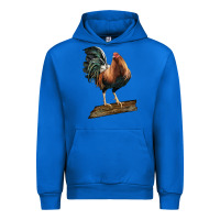 Cobalt american game rooster standing Urban Hoodie - LillyAllenDesigns