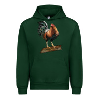 Foreset Green american game rooster standing Urban Hoodie - LillyAllenDesigns