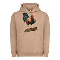 Pigment Burro american game rooster standing Urban Hoodie - LillyAllenDesigns
