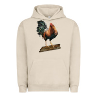 Pigment French Oak american game rooster standing Urban Hoodie - LillyAllenDesigns